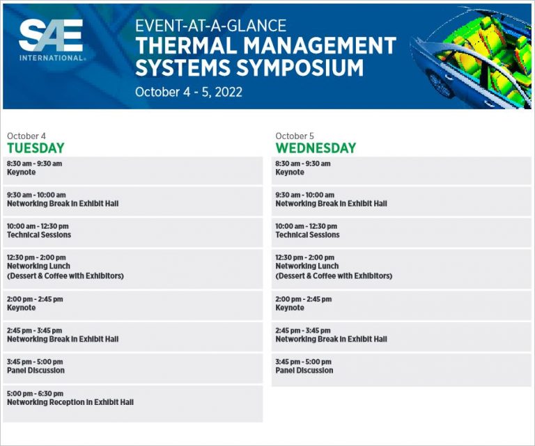 SAE Thermal Management Systems Symposium CEVOLVER